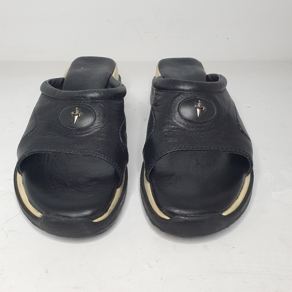 4US Cesare Paciotti Women's Black Platform Sandal Size 39 - Picture 2 of 11